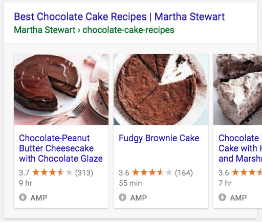 AMP results showing in Google Search more prominently than regular results