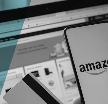 Amazon displaying on a laptop and phone