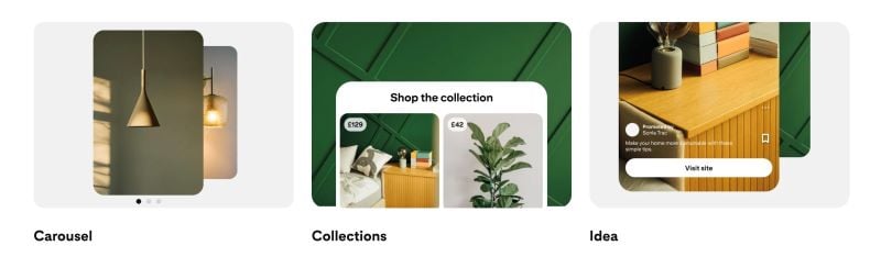 Example pinterest ads